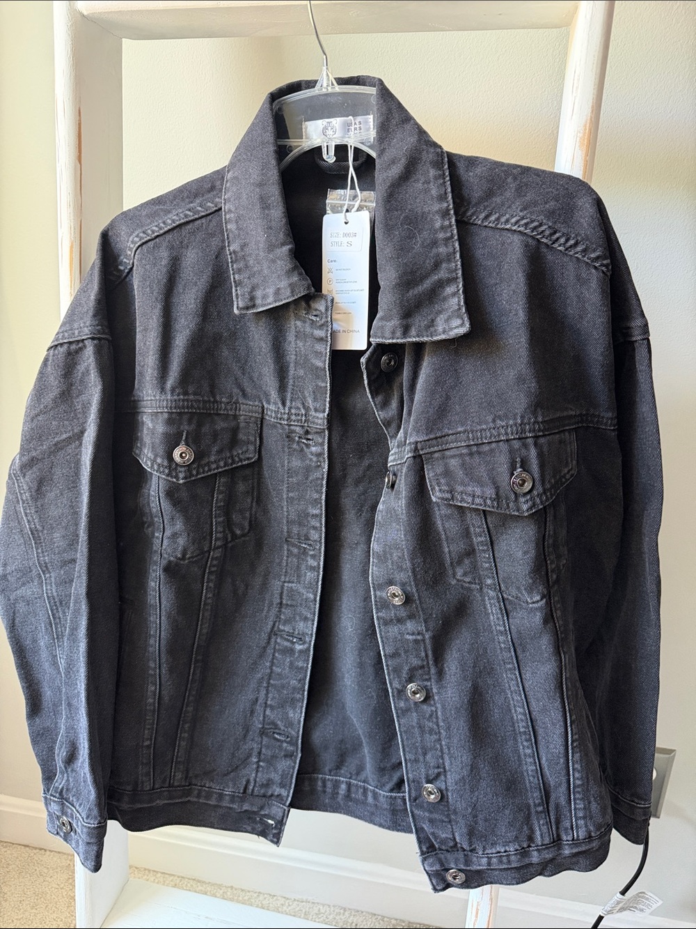 NWT Women’s Black Denim Jacket